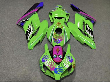 Grüner & Violetter Hai 04-05 CBR1000RR Motorrad Verkleidung