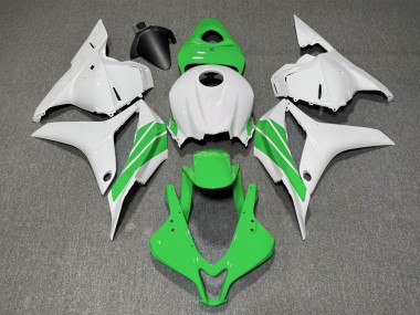 Grüner & Weißer Seitenstreifen 09-12 CBR600RR Motorrad Verkleidung