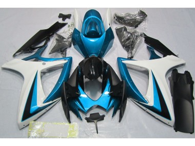 Hellblau & Weiß 06-07 GSXR 600-750 Motorrad Verkleidung