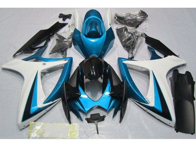 Hellblau & Weiß 06-07 GSXR 600-750 Motorrad Verkleidung