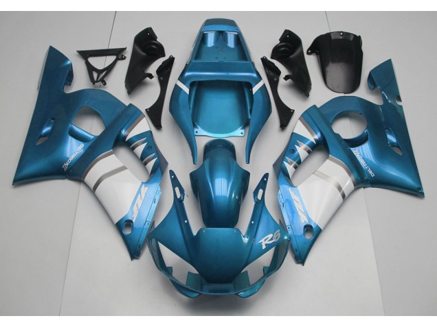 Hellblau & Weiß 98-02 R6 Motorrad Verkleidung Hellblau & Weiß 98-02 R6 Motorrad Verkleidung