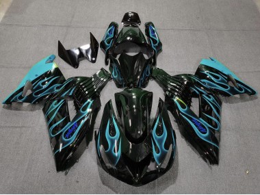 Hellblau Flamme 06-11 ZX14R Motorrad Verkleidung