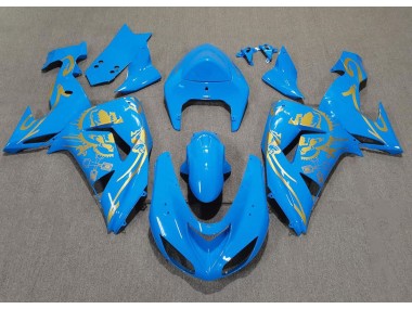 Hellblau & Gold 06-07 ZX10R Motorrad Verkleidung