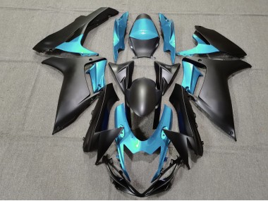 Hellblau & Matt Schwarz 11-24 GSXR 600-750 Motorrad Verkleidung