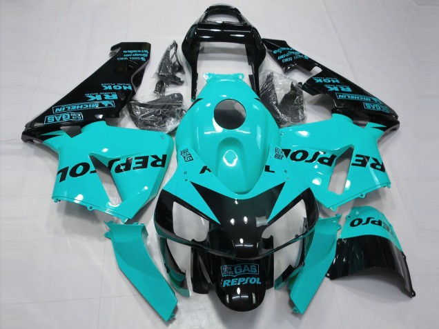 Hellblau Repsol 03-04 CBR600RR Motorrad Verkleidung