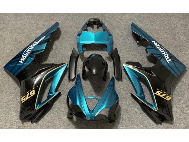 Hellblau & Schwarz Glänzend 09-12 Daytona 675 Motorrad Verkleidung