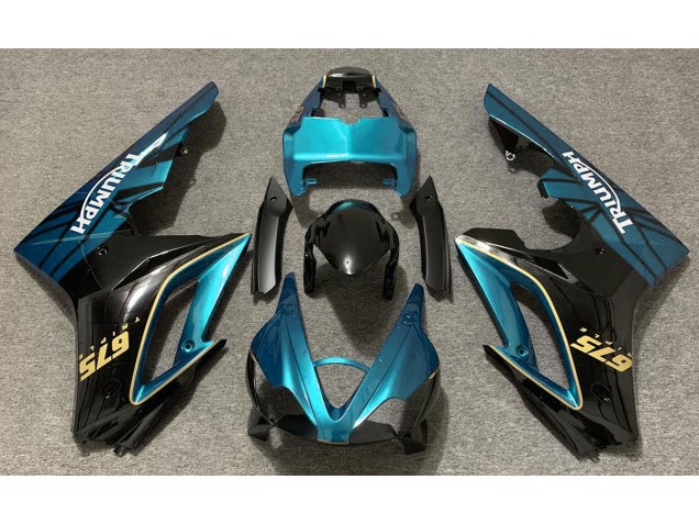 Hellblau & Schwarz Glänzend 09-12 Daytona 675 Motorrad Verkleidung Hellblau & Schwarz Glänzend 09-12 Daytona 675 Motorrad Verkleidung