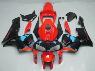 Hellblaue Spritzer Auf Rot 05-06 CBR600RR Motorrad Verkleidung