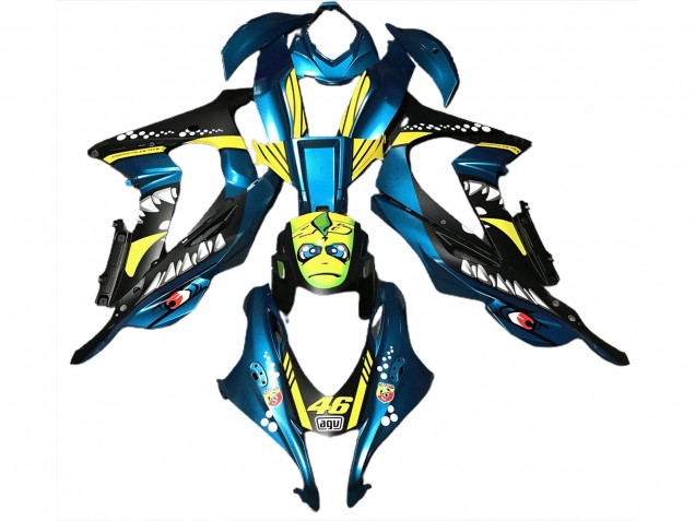 Hellblauer Hai 16-19 ZX10R Motorrad Verkleidung Hellblauer Hai 16-19 ZX10R Motorrad Verkleidung