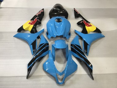 Hellblaurot Bull 07-08 CBR600RR Motorrad Verkleidung
