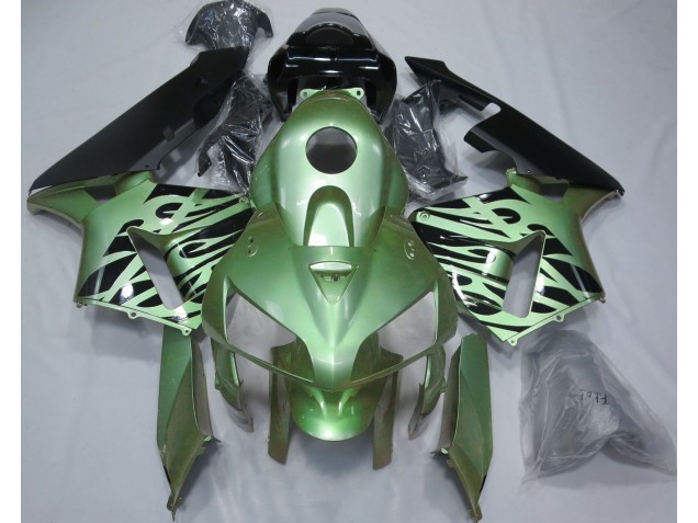 Hellgrün Flamme 05-06 CBR600RR Motorrad Verkleidung