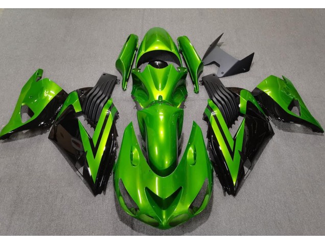 Hellgrün & Schwarz 06-11 ZX14R Motorrad Verkleidung