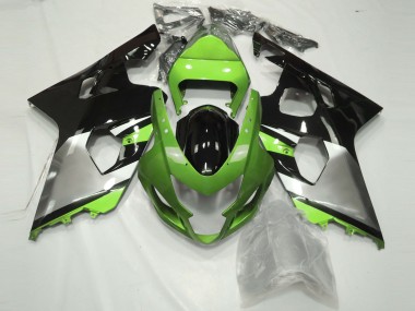 Hellgrün Silber & Schwarz 04-05 GSXR 600-750 Motorrad Verkleidung