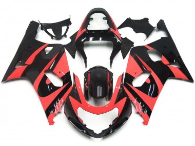 Hellrot Custom-Stil OEM 01-03 GSXR 600-750 Motorrad Verkleidung