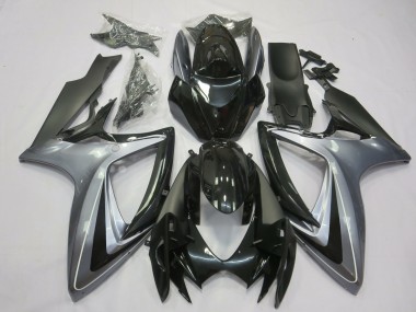 Hellsilber & Schwarz 06-07 GSXR 600-750 Motorrad Verkleidung