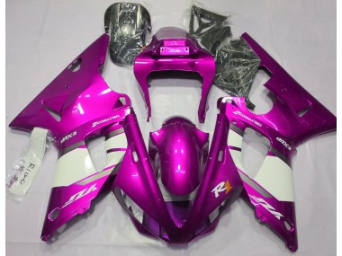 Hot Pink & Weiß 00-01 R1 Motorrad Verkleidung