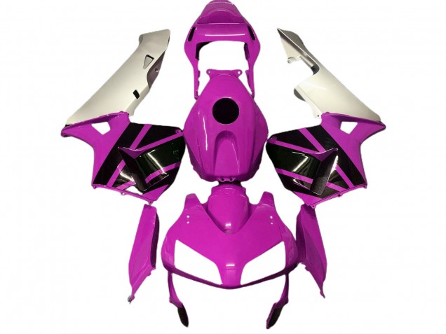 Hot Pink & Matt Silber 03-04 CBR600RR Motorrad Verkleidung