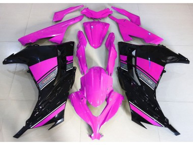 Hot Pink & Schwarz 13-18 Ninja 300 Motorrad Verkleidung