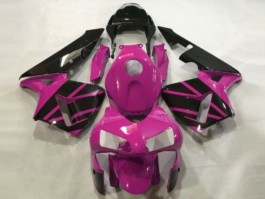 Hot Pink & Schwarz Glänzend 03-04 CBR600RR Motorrad Verkleidung