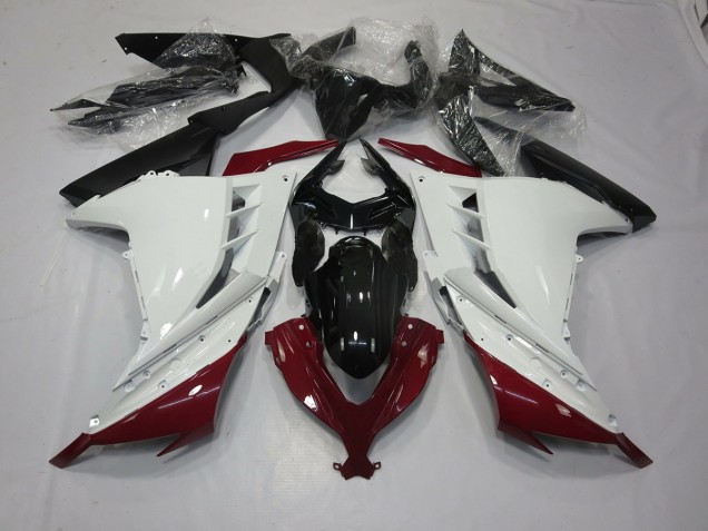 Kastanienbraun & Weiß 13-18 Ninja 300 Motorrad Verkleidung Kastanienbraun & Weiß 13-18 Ninja 300 Motorrad Verkleidung