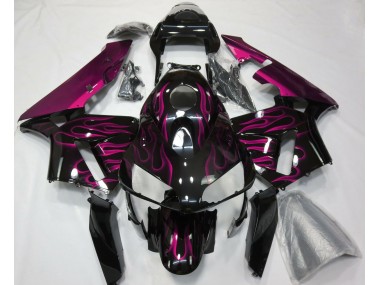 Knallpink Flamme 03-04 CBR600RR Motorrad Verkleidung