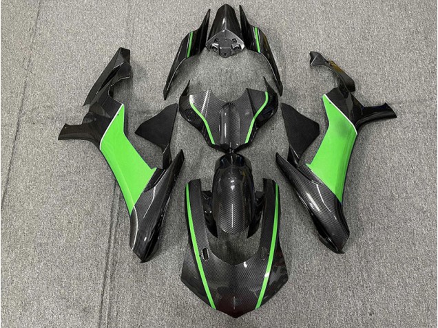 Kohlefaser & Grün 15-19 R1 Motorrad Verkleidung