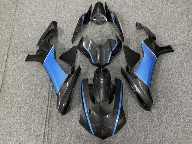 Kohlefaser & Hellblau 15-19 R1 Motorrad Verkleidung