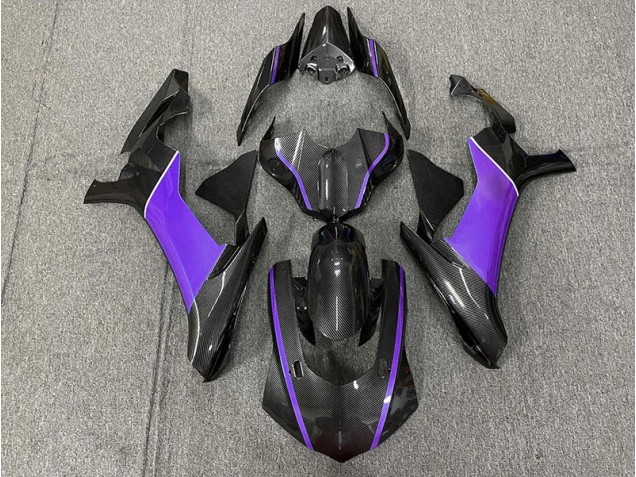 Kohlefaser & Lila 15-19 R1 Motorrad Verkleidung