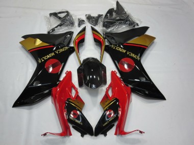 Konica Minolta Rot Schwarz & Gold 11-12 CBR600F Motorrad Verkleidung