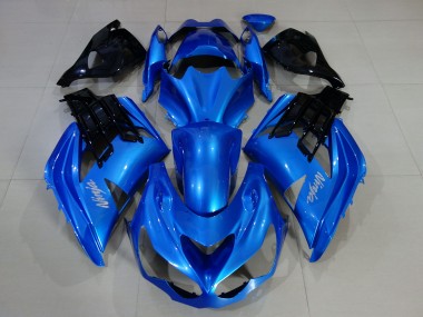 Kräftiges Blau & Glänzendes Schwarz 12-21 ZX14R Motorrad Verkleidung