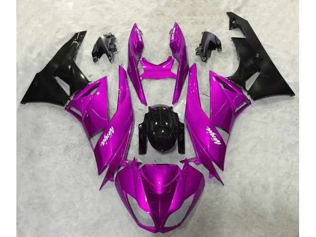 Kräftiges Pink Glänzend 09-12 ZX6R Motorrad Verkleidung