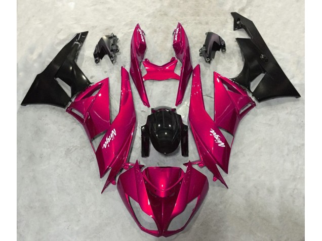 Kräftiges Rot Glänzend 09-12 ZX6R Motorrad Verkleidung