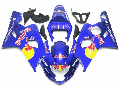 Leuchtendes Blau Rot Bull Stil 04-05 GSXR 600-750 Motorrad Verkleidung