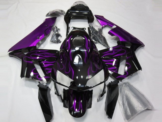 Lila Flamme 03-04 CBR600RR Motorrad Verkleidung Lila Flamme 03-04 CBR600RR Motorrad Verkleidung