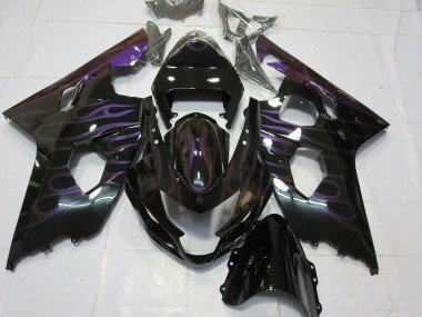 Lila Flamme 04-05 GSXR 600-750 Motorrad Verkleidung