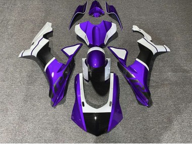 Lila & Kohlefaser Akzente 15-19 R1 Motorrad Verkleidung