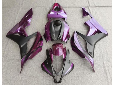 Lila & Matt Schwarz 07-08 CBR600RR Motorrad Verkleidung