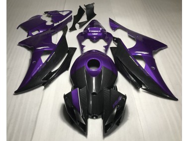 Lila Mit Carbonfaser-Stil 08-16 R6 Motorrad Verkleidung