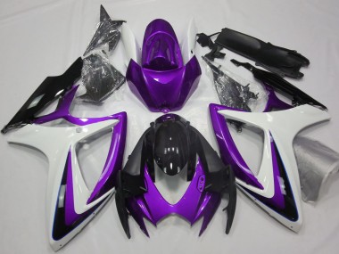 Lila & Weiß Ohne Abzeichen 06-07 GSXR 600-750 Motorrad Verkleidung