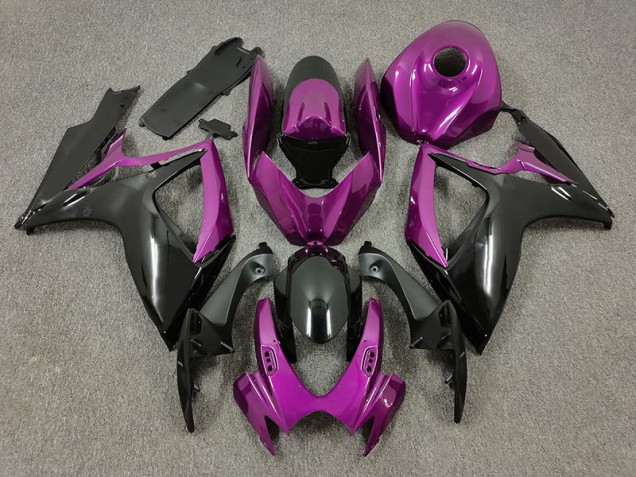Lila & Schwarz 06-07 GSXR 600-750 Motorrad Verkleidung Lila & Schwarz 06-07 GSXR 600-750 Motorrad Verkleidung
