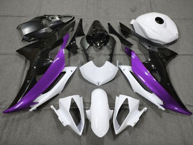 Lila Schwarz & Weiß Nach Maß 08-16 R6 Motorrad Verkleidung