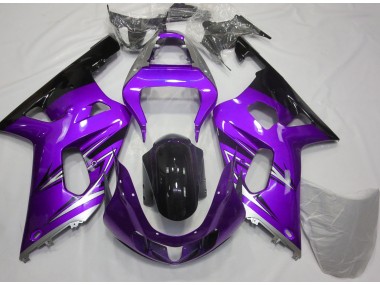 Lila & Silber 01-03 GSXR 600-750 Motorrad Verkleidung