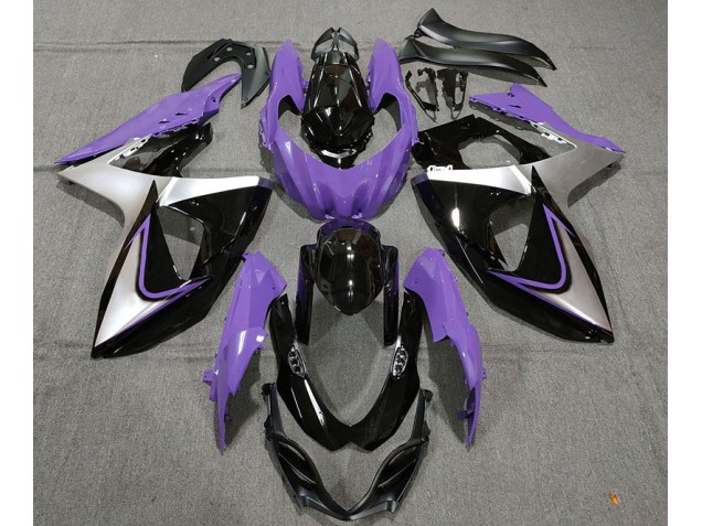 Lila Silber & Schwarz 09-16 GSXR 1000 Motorrad Verkleidung