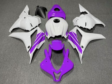 Lila & Weißer Seitenstreifen 09-12 CBR600RR Motorrad Verkleidung