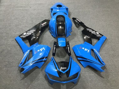 Logos In Glänzendem Blau 13-23 CBR600RR Motorrad Verkleidung