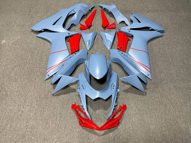 Matt Himmelblau & Rot 11-24 GSXR 600-750 Motorrad Verkleidung