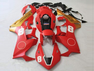 Matt Rot & Matt Gold 17-23 CBR1000RR Motorrad Verkleidung