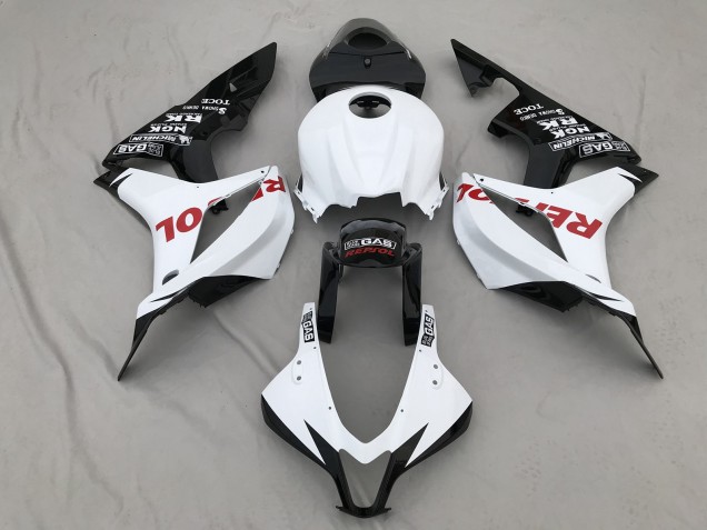 Matt Weiß & -Rot Repsol 07-08 CBR600RR Motorrad Verkleidung Matt Weiß & -Rot Repsol 07-08 CBR600RR Motorrad Verkleidung