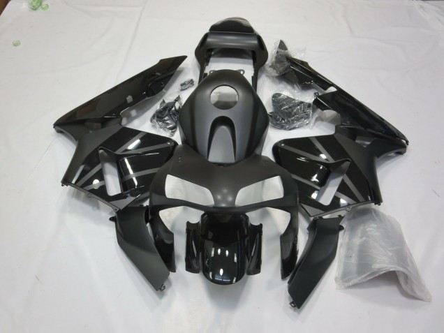 Matt Schwarz 03-04 CBR600RR Motorrad Verkleidung Matt Schwarz 03-04 CBR600RR Motorrad Verkleidung