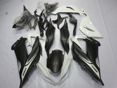 Matt Schwarz-Weiß 13-18 ZX6R Motorrad Verkleidung